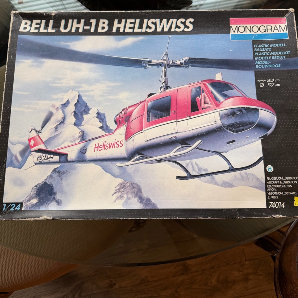 Monogram Bell UH-1B Heliswiss Model Kit